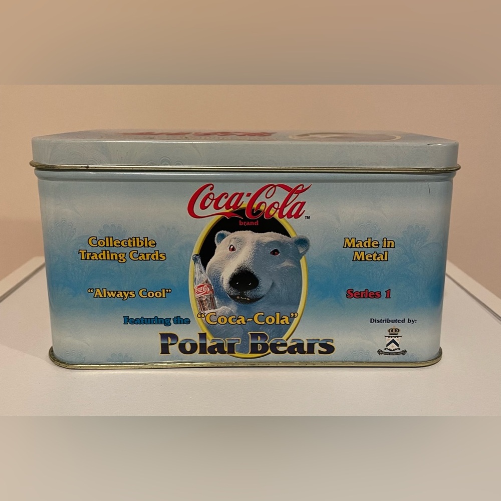 Coca-Cola Polar Bears - (10) Metal Trading Cards 1996